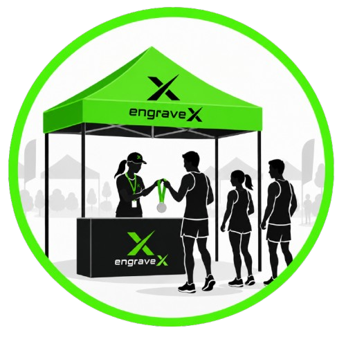 Visit the engraving booth
